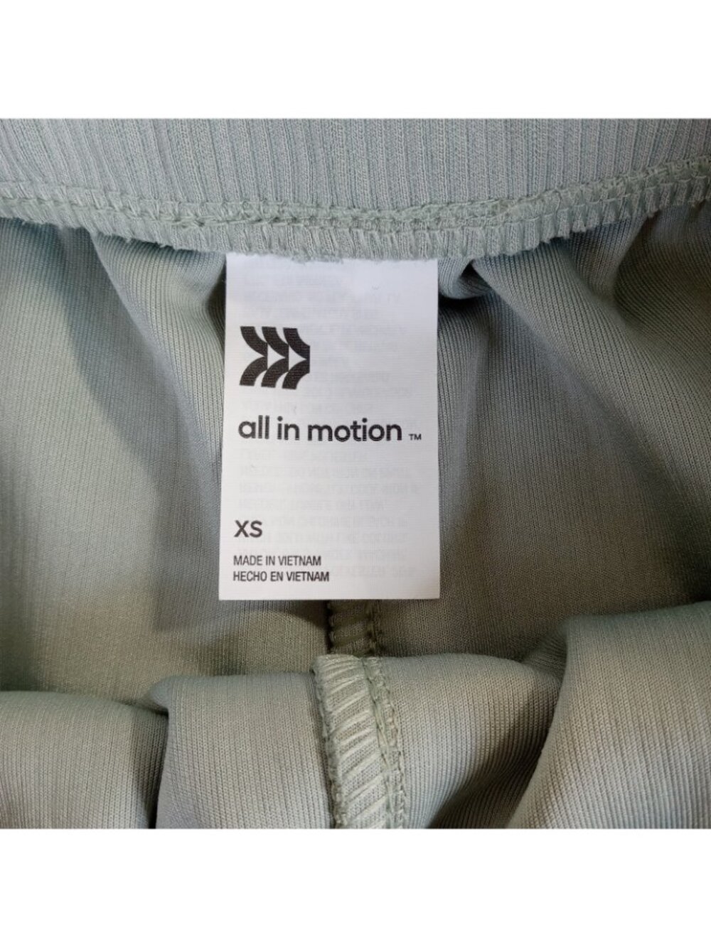 All in Motion Women's XS Airy Sleek Ribbed Wide Leg Pants Sage Green NWT - Picture 9 of 14